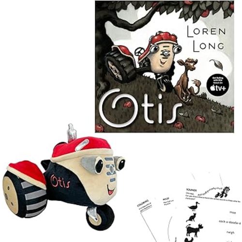 Otis Gift Set Includes Otis Hardcover by Loren Long, Tractor Toy Plush, and Book Buddy Activity Pages (Inspires Compassion, Bravery, Friendship, and Imaginative Play) (Classic Edition)