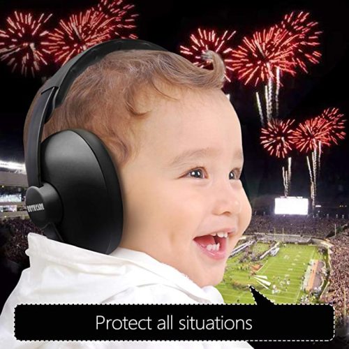 Baby Headphones Noise Cancelling Headphones for Babies for 3 Months to 3 Years (Black)