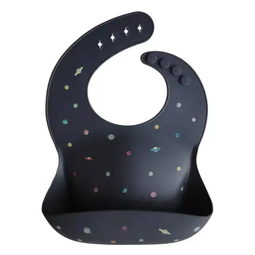 Mushie Silicone Bib - Color: Planets