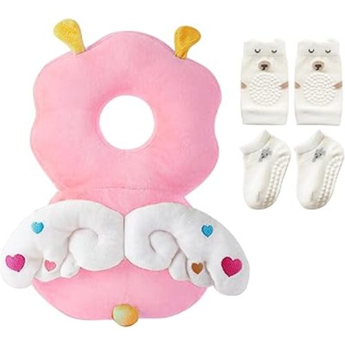 Baby Toddler Head Protector, Baby Head Protection Backpack, Adjustable（Angel）