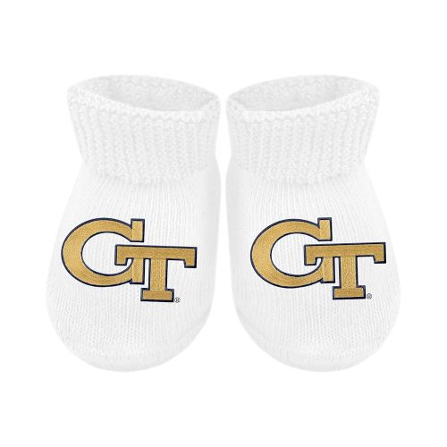 Creative Knitwear College Baby Bootie Sock - Team Logo, Multiple Colors, for Boys & Girls (Newborn - 6 Months)