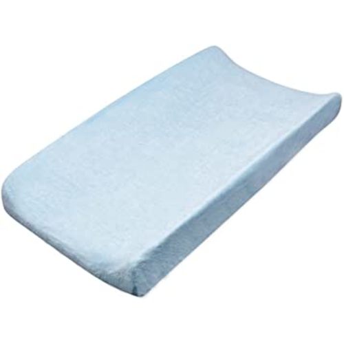 HonestBaby unisex baby Organic Cotton Changing Pad Cover and Toddler Sleepers, Light Blue, One Size US