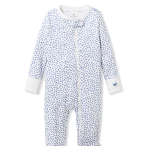 Baby's Pima Romper in Bluehearts