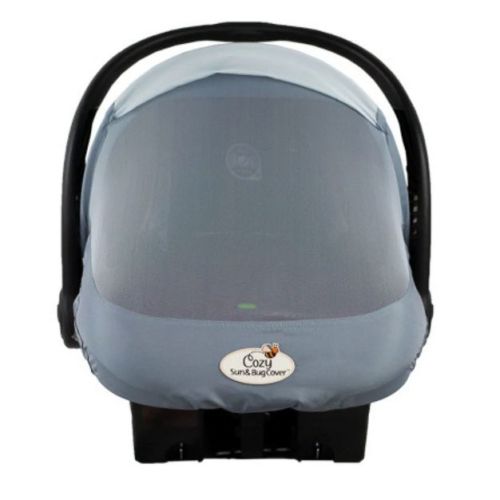 Cozybaby Lightweight Spring Or Summer Cozy Mesh Sun And Bug Infant Car Seat Carrier Cover With Elasticized Edge