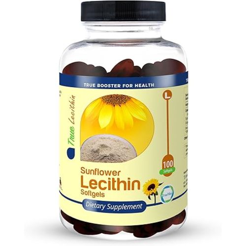 Milk Sunflower Lecithin Softgels - Natural Lactation Support & Duct Relief for Breastfeeding Moms - 1200mg, 100 Softgels - Unblock Clogs, Enhance Milk Flow, Rich in Fatty Acids & Choline