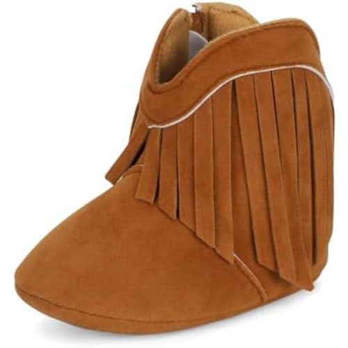 ESTAMICO Baby Girls' Cowboy Tassel Boots