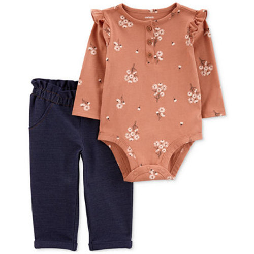 Carter's Baby Girls Floral-Print Bodysuit & Pants, 2 Piece Set - Macy'sBack ButtonFilter Button