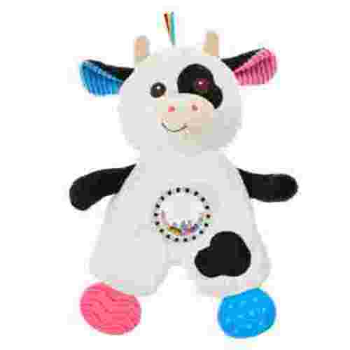 Spark.Create.Imagine. Snuggle and Teethe Cow Plush, 10 in, Ages 0 Months+