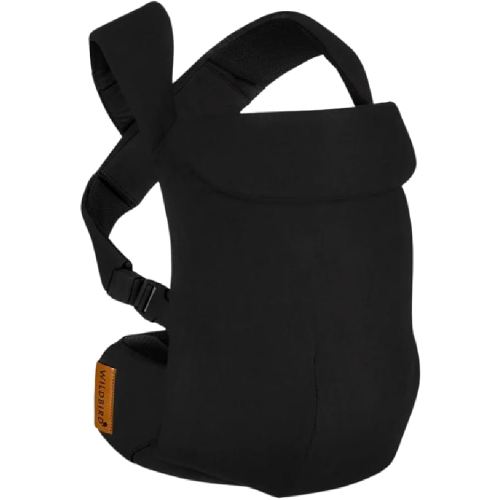 WildBird - Aerial Carrier - 7 to 45 lbs - for Moms, Dads & Caregivers - 100% Natural European Linen Fibers - Versatile & Adjustable - Small Size - Raven Fabric