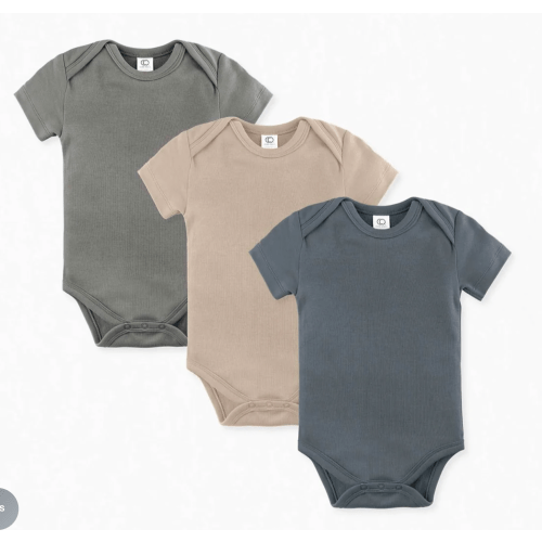 3-6M 3-Pack Classic Short Sleeve Bodysuit Bundle