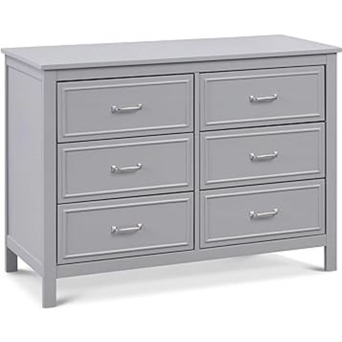DaVinci Charlie 6-Drawer Double Dresser in Grey