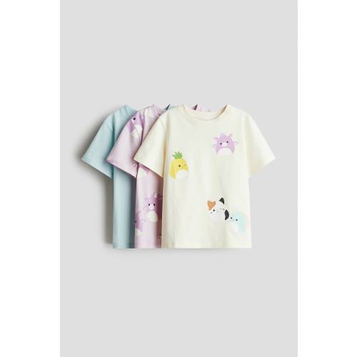 3-PACK PRINTED JERSEY TOPS