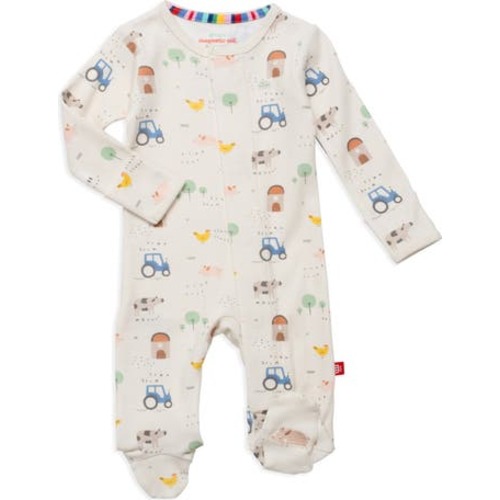 Pasture Bedtime Organic Cotton Magnetic Footie