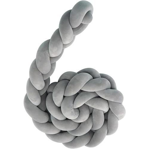 Multi -Purpose Knot Pillow, Easy to Take Care Knot Pillow Ball for Use On Cribs and Cradles,Grey-118inch
