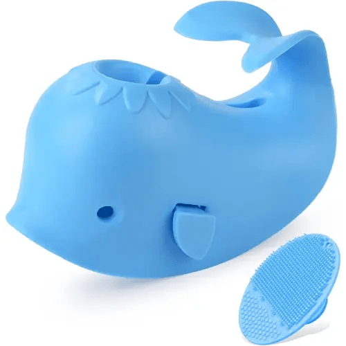 Bath Faucet Cover for Kids,Bath Spout Cover for Baby are Suitable for Most Bathtub Faucet,Spout Cover Bathroom Tub Adds Fun to Your Baby in The Shower.(Blue)
