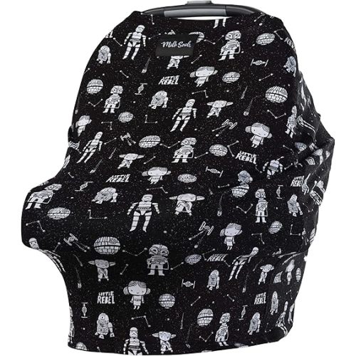 Milk Snob Original Star Wars 5-in-1 Cover, Little Rebel, Added Privacy for Breastfeeding, Baby Car Seat, Carrier, Stroller, High Chair, Shopping Cart, Lounger Canopy - Newborn Essentials, Nursing Top