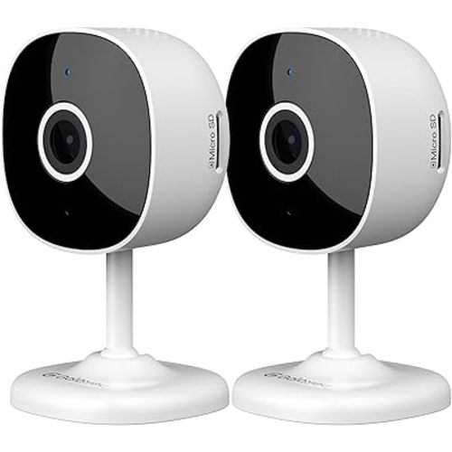 Galayou Indoor Home Security Cameras - 2K WiFi Surveillance Camera with Two-Way Audio for Baby/Pet/Dog/Nanny, Smart Siren with Phone App, SD/Cloud Storage, Works with Alexa & Google Home G7-2PACK