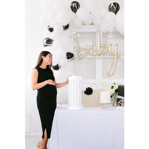 Ubbi Stainless Steel Diaper Pail, Odor Locking, No Special Bag Required, Award-Winning, Registry Must-Have, Herringbone