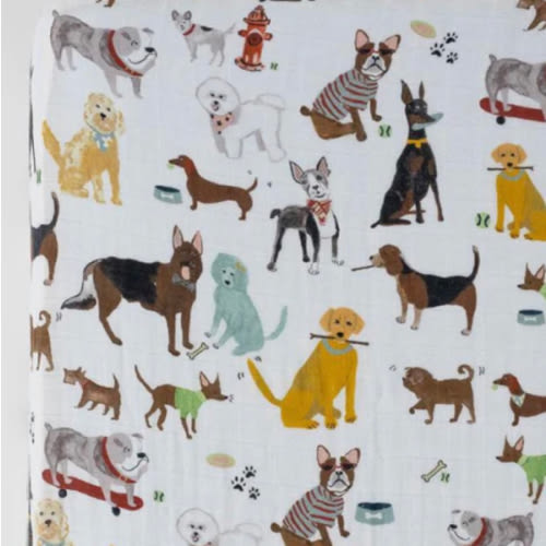 Little Unicorn Cotton Muslin Crib Sheet in Woof