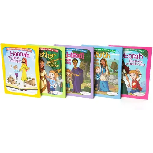 4-10 Yr; Bible Belles Christian Children's Book Set, The Adventures Of Rooney Cruz Bible Story Books, Age 4 - 10, Set Of 5