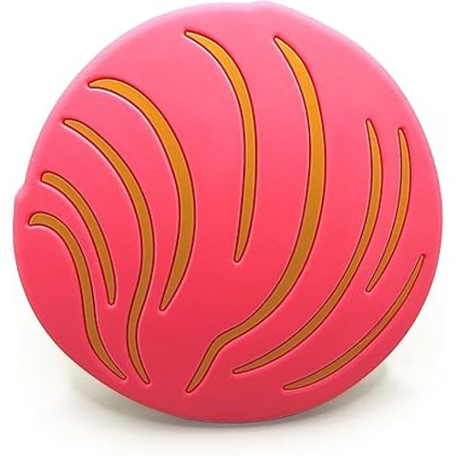 Mexican Baby Teether, Silicone Teething Toy for Teeth Relief, Soothing Grip for 3+ Months, BPA-Free (Concha)