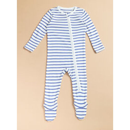 Jordan Stripe Footie in Blue | Tullabee