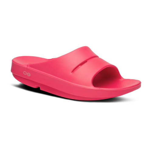 Women's OOahh Slide Sandal - Neon Berry – OOFOS