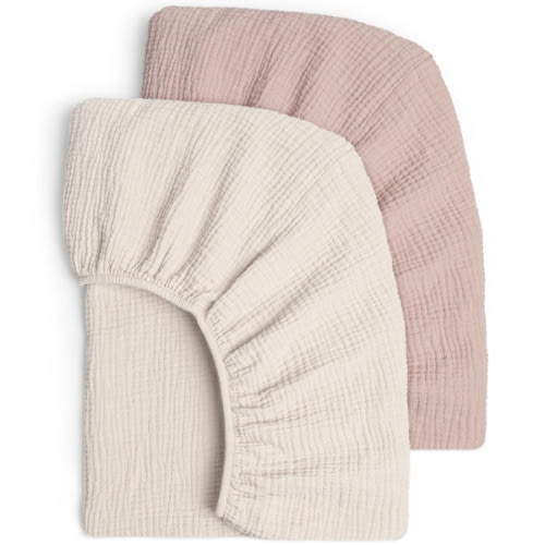 Lulu moon Muslin Crib Sheets - Fitted Crib Mattress Sheets for Boys and Girl - 28"x 52", 2 Pack