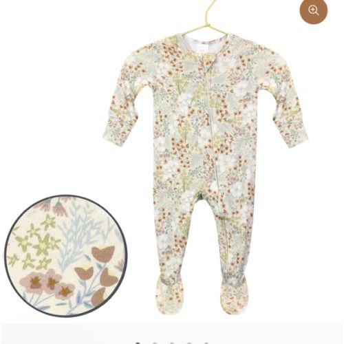 Pearl Zipper Footies