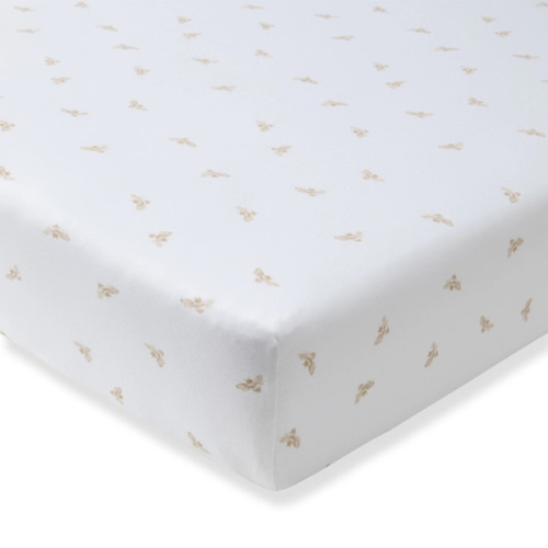 Golden Bee Organic Cotton Fitted Crib Sheet Hummus