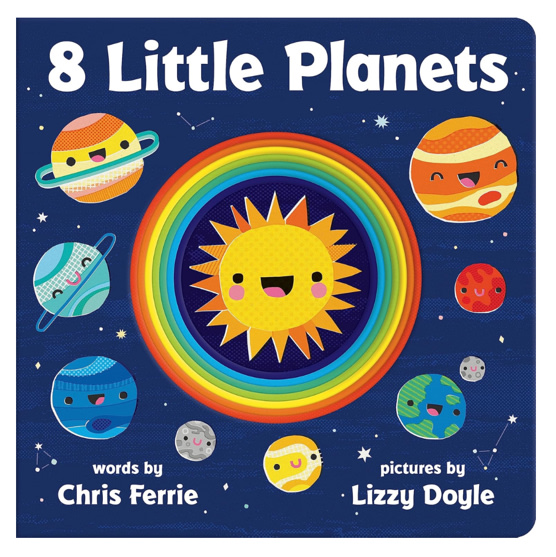 8 Little Planets: A Solar System Book for Kids with Unique Planet Cutouts