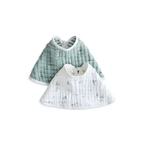 Sailing Seas Muslin Burpy Bibs, 2 Pack