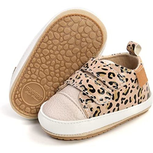 Clowora Baby Boys Girls Shoes Non-Slip Rubber Sole Sneakers Infant First Walking Toddler Crib Shoes Newborn Loafers Flats.