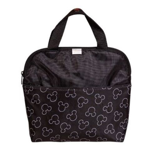 J.L. Childress MaxiCOOL 4 Bottle Breastmilk Cooler, Baby and Food Bag, Insulated Leak Proof, Ice Pack Included in Mickey / Black