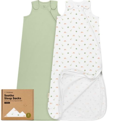 KeaBabies 2-Pack Sleep Sacks for Babies, Soothe Sleeping Sack Wearable Blanket, Infant, Toddler, Newborn Swaddle Sack