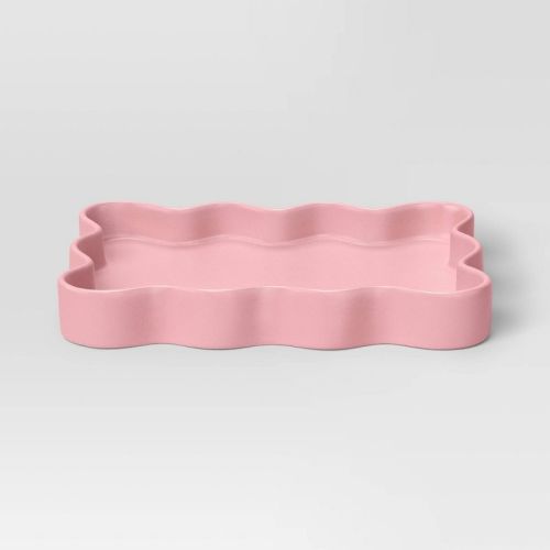 Scallop Tray Pink - Room Essentials™