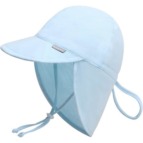 Duoyeree UPF 50+ Baby Sun Hat with Ear and Neck Protection - Toddler Beach Hat for Boys & Girls - Ideal for Summer Fun
