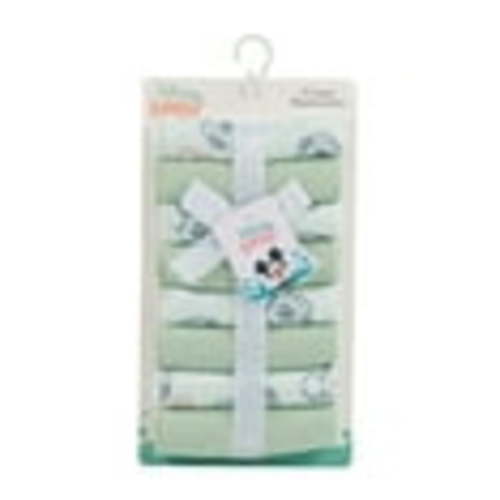 Cudlie Disney Baby Washcloths with Nursery Characters | Pack of 8 Kids Washcloths for Bath | Baby Shower Gifts and Baby Stuff for Newborns