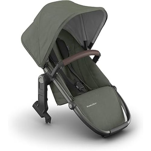 UPPAbaby RumbleSeat V3 Second Lower Seat - Compatible with Vista V2 and Vista V3 - All-Weather Seat + Magnetic Buckle – Adapters Included -Evelyn (Meadow Green)