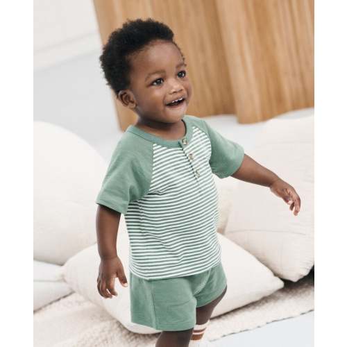 Baby Henley T-Shirt & Shorts Set | Hanna Andersson