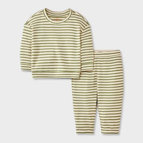 Baby Boys' 2pc Waffle Sweatshirt & Jogger Pants Set - Cat & Jack™