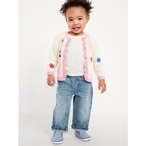 Embroidered Button-Front Cardigan Sweater for Baby