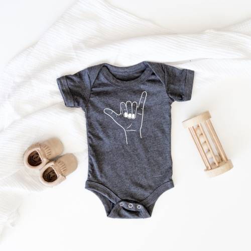 Shaka Onesie / Boy Onesie / Girl Onesie / Graphic Print Onesie / Onesie / Hawaii Onesie / Shaka Baby Onesie