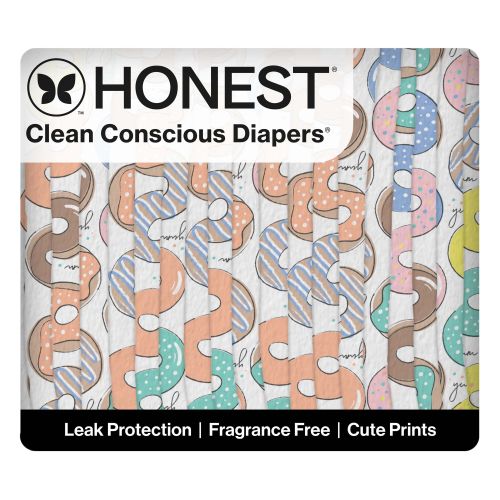 Honest Wetness Indicator Diapers - Plant-Based & Fragrance-Free | Honest