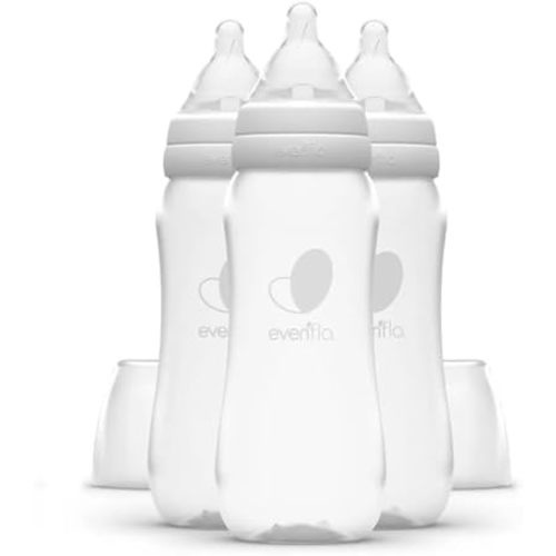 Evenflo Feeding Balance+ Bottles, Standard, 0+ Months, Slow Flow, 3 Bottles, 9 oz (270 ml)