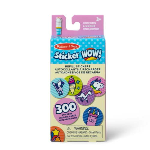 Melissa & Doug Sticker WOW!™ 300 Unicorn Refill Stickers for Sticker Stamper Toy Collectibles