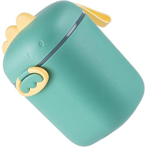 Dinosaur Themed Milk Powder Dispenser Capacity Travel Food Container with Compartmentalized Storage for On The Go Formula and Food