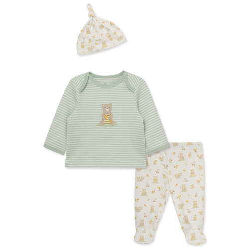 Honey Bear Footed Pant Set (NB-9M)