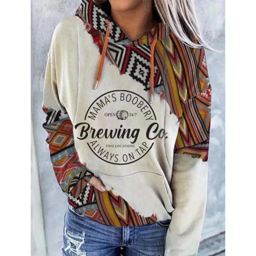 Mama's Boobery Breastfeeding Nursing Bohemia Hoodie