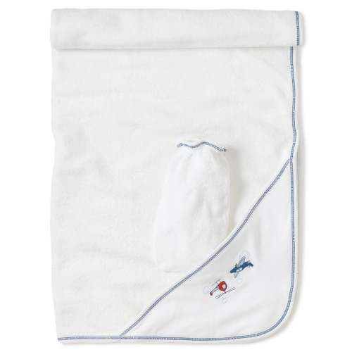 Aviators Hooded Towel & Mitt Set